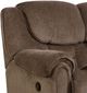 HomeStretch Del Mar Taupe Double Manual Reclining Sofa-1