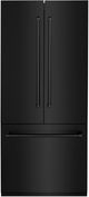ZLINE 36" 19.6 Cu. Ft. Black Stainless Steel Built-In French Door Refrigerator with Bright White Interior-0