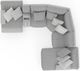 Catnapper® Abraxas 6-Piece Moonstruck Curved Power Reclining Sectional with Console and Chaise-4