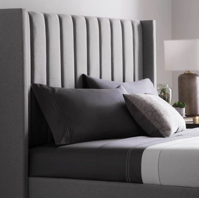 Malouf® Blackwell Stone California King Upholstered Headboard-1