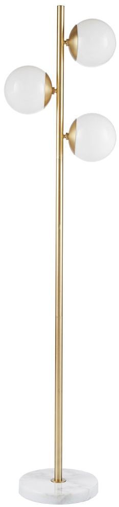 Olliix by INK+IVY White/Gold Holloway Floor Lamp-1