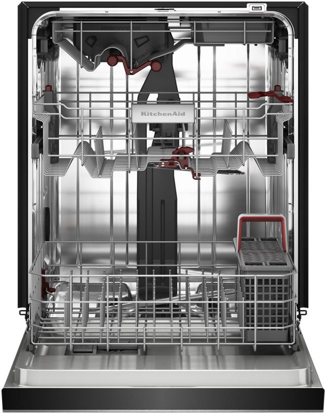 KitchenAid® 24" Black Ore 360° Max Jets™ Third Rack Front Control Built-In Dishwasher with ProDry™ System-8