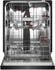 KitchenAid® 24" Black Ore 360° Max Jets™ Third Rack Front Control Built-In Dishwasher with ProDry™ System-2