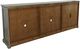 Jofran Inc. Archdale Gray 6-Door Gothic Arch Accent Cabinet-4