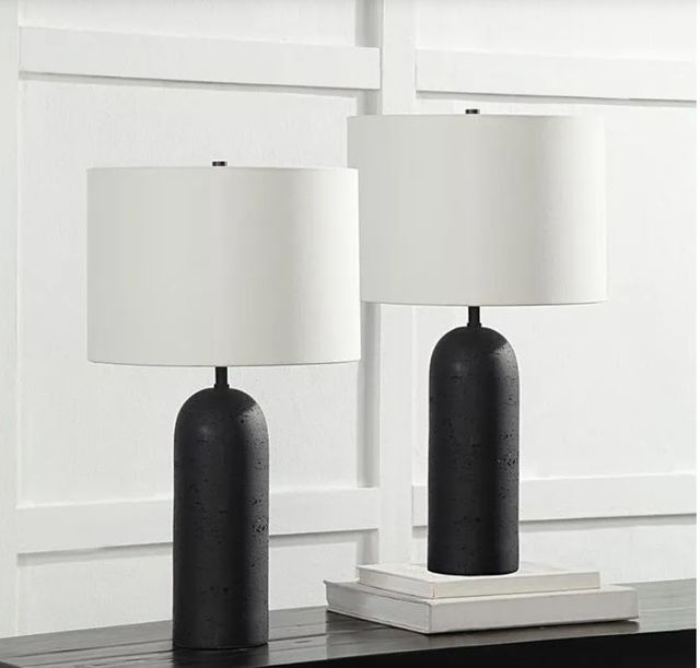 Renwil® Augusta 2-Piece Matte Black Table Lamp-4