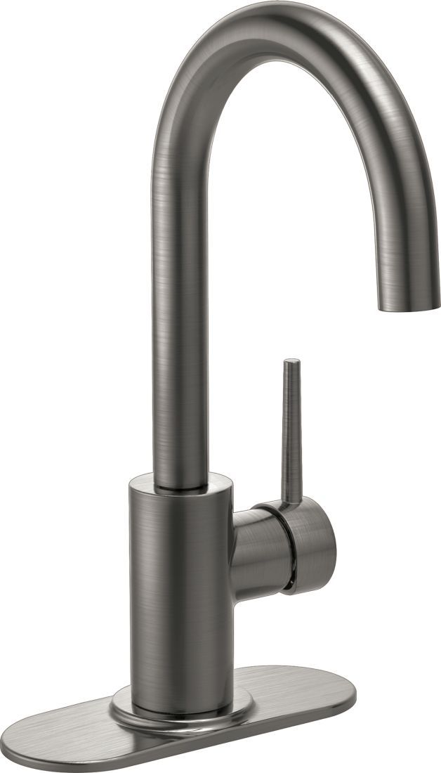Delta Trinsic® Black Stainless True Bar Faucet with Limited Swivel-3