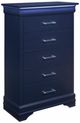 Global Furniture USA Charlie Blue Chest-0