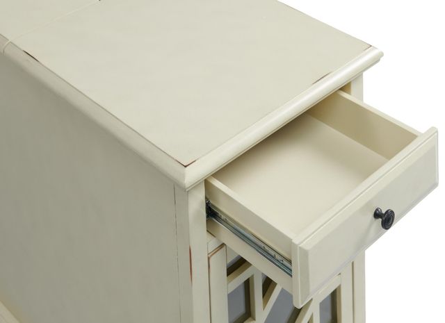 Martin Svensson Elegant Antique White Chairside Table-4
