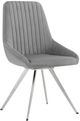 Armen Living Skye 2-Piece Gray Swivel Dining Chair Set-0