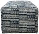 Luke Home Apex Cirrus Blu Cube Ottoman-0