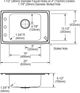 Elkay Lustertone® Classic Lustrous Satin Stainless Steel 25" x 17" x 6.5" 4-Hole Single Bowl Drop-in Classroom ADA Sink Kit-2
