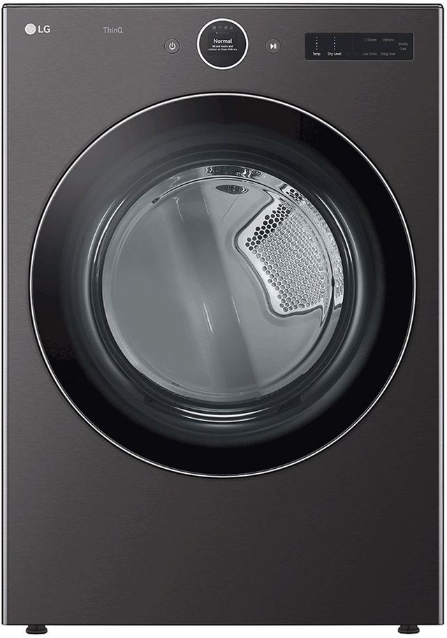LG Black Steel Front Load Washer & Gas Dryer Laundry Pair-2