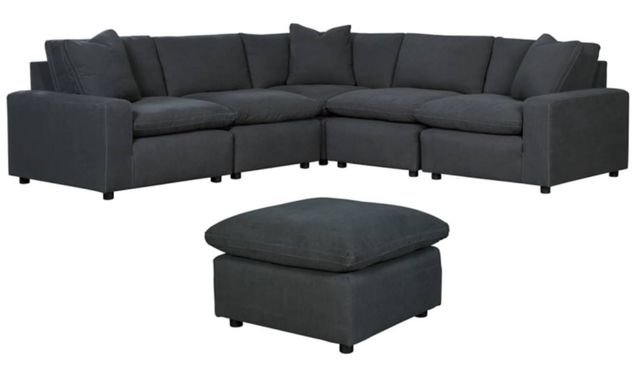 Signature Design by Ashley® Savesto 6-Piece Charcoal Living Room Set-0