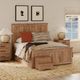 Intercon Oak Park Taupe 12-Drawer Queen Panel Storage Bed-1