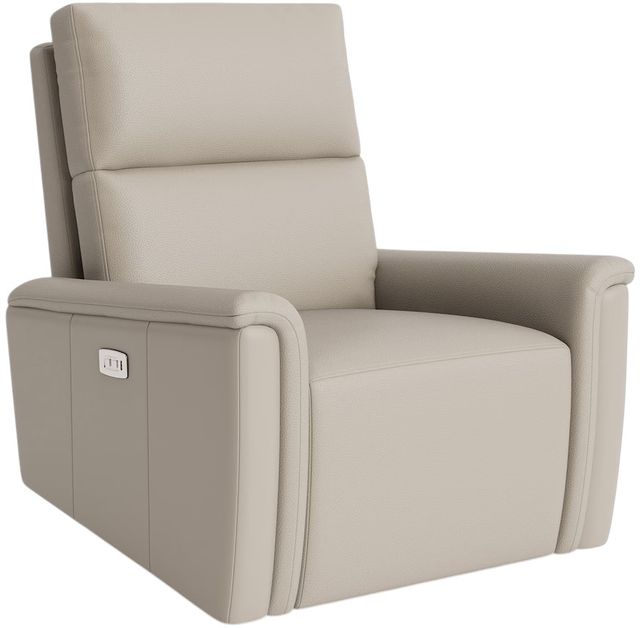 Bassett® Furniture Customizable Harris Leather Pad Arm Zero Gravity Power Recliner-1