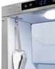 ZLINE Autograph Edition Touchstone 15" 75 lbs. Black Stainless Steel Door with Champagne Bronze Helix Handle Clear Cube Ice Maker with Drain Pump -5