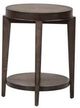 Liberty Furniture Penton Espresso Stone Oval Chair Side Table-1