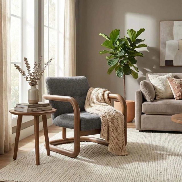 LH Home Scale Curbside Brown/Charcoal Club Chair-1