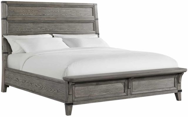 Intercon Forge Wire Brushed Steel Gray King Panel Bed-0