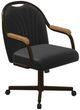 Chromcraft Customizable Medina Caster Swivel Dining Chair-5