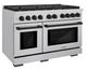 ZLINE Autograph Edition 48" Stainless Steel Pro Style Gas Range with 8 Burner Cooktop and Matte Black Accents-3