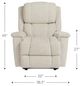 La-Z-Boy® Stratus Chestnut Power Wall Recliner with Headrest-5