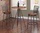 American Woodcrafters Filmore 3-Piece Golden Oak/Slate Grey Pub Set-0