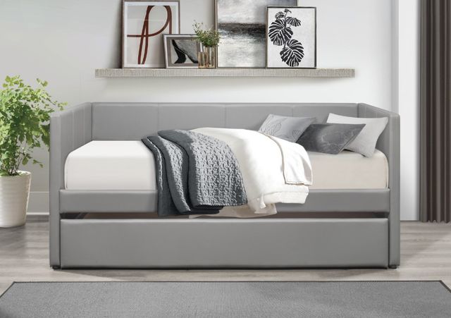 Homelegance® Adra Gray Daybed with Trundle-1