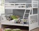 IFDC White Youth Single/Double Bunk Storage Bed-0