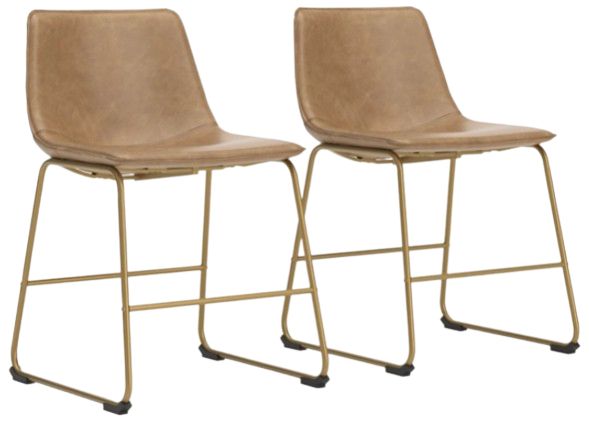 Signature Design by Ashley® Ciabori Gold/Toast Upholstered Dining Side Chair-4