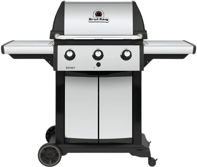 Broil King® Signet 320 1-Burner Black Freestanding Gas Liquid Propane Grill-0