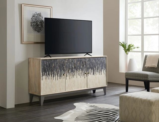 Hooker® Furniture Melange Gray/Rustic Light Entertainment Console-1