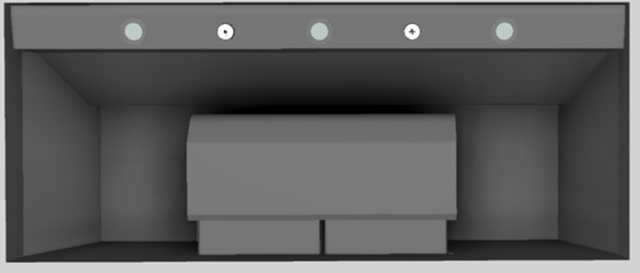 Vent-A-Hood® 48" Gunsmoke Wall Mounted Liner Insert-2