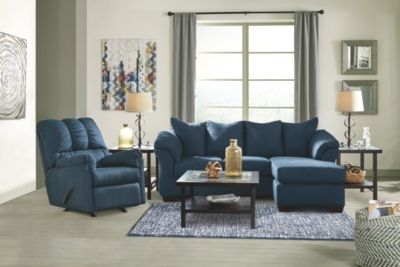 Signature Design by Ashley® Darcy Blue Rocker Recliner-2
