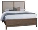 Vaughan-Bassett Woodbridge Dark Cashmere/Gray King Upholstered Panel Bed-0