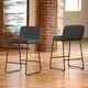Signature Design by Ashley® Nerison 2-Piece Gray/Black Bar Stool Set-2