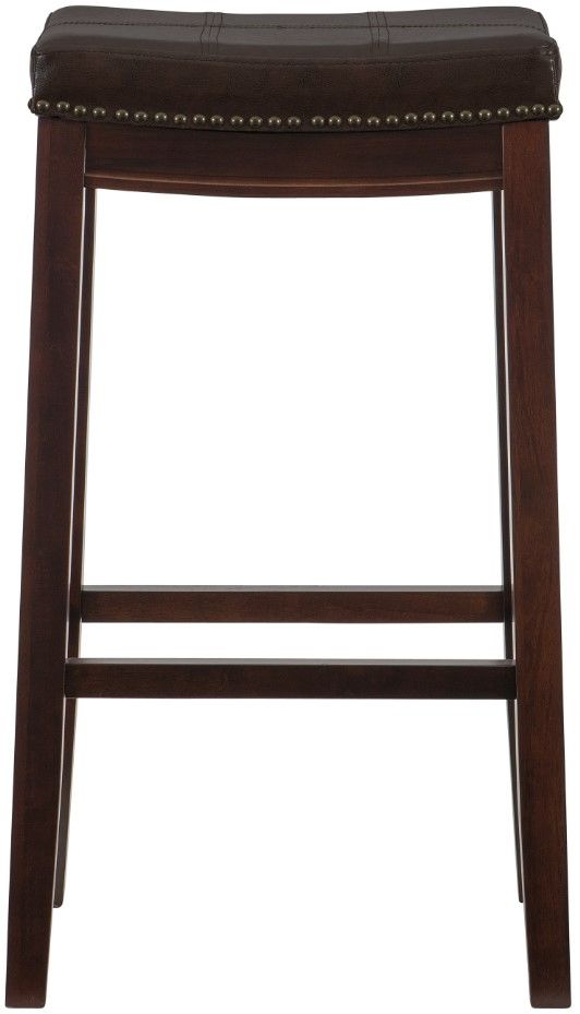 Linon Claridge Brown Bar Stool-3