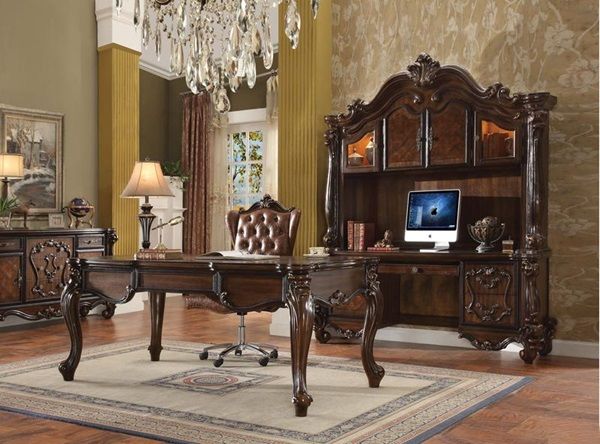 ACME Furniture Versailles Cherry Oak Executive Writing Desk-1