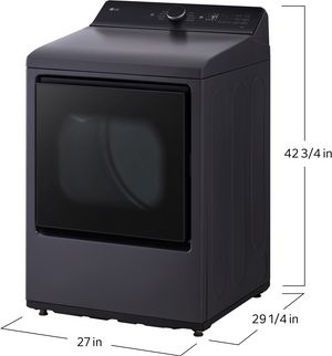 LG 7.3 Cu. Ft. Matte Black Electric Dryer