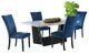 Elements International Beckley 5-Piece Blue/White Dining Set-0