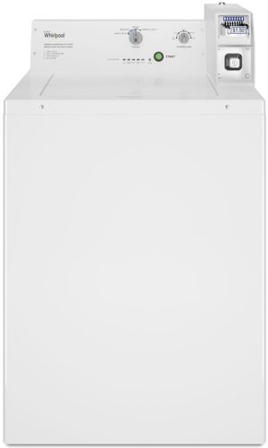 Whirlpool® Commercial 3.3 Cu. Ft. White Agitator Top Load Washer