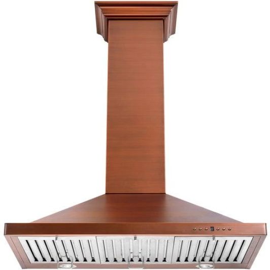 ZLINE Designer Series 36" 7-Layer Baked Copper Finish Wall Mount Range Hood-0