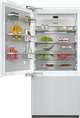 Miele MasterCool™ 36 in. 19.6 Cu. Ft. Panel Ready Left Hand Built-In Bottom Freezer Refrigerator-0
