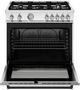 Bertazzoni Master Series 36" Bianco Matt Pro Style Gas Range-1