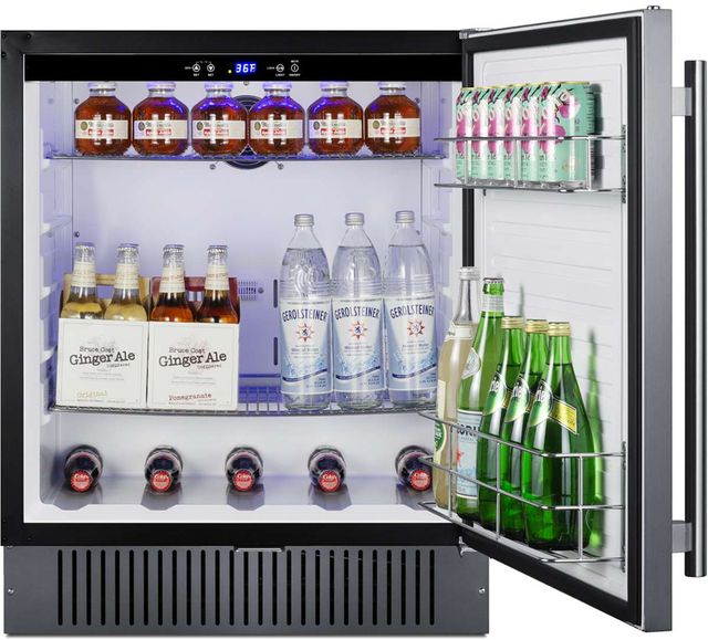 Summit® 27" 5 Cu. Ft. Stainless Steel Under The Counter Refrigerator-3
