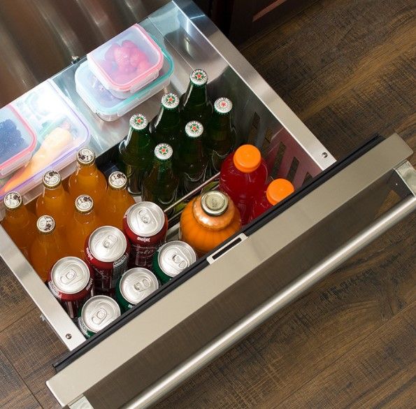 Marvel Professional 5.0 Cu. Ft. Stainless Steel Refrigerator Drawers-3