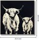 Classy Living Contemplative Monochrome Highland Pair Wall Art-1