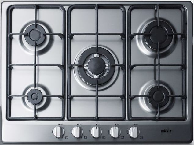Summit® 30" Stainless Steel Gas Cooktop-0