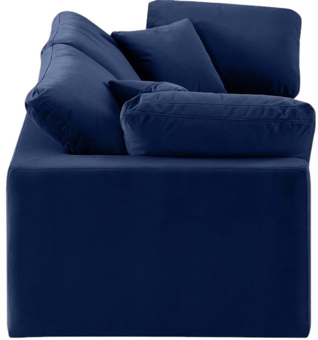 Meridian Furniture Comfy 2-Piece Navy Velvet Modular Sofa-2