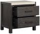 Magnussen Home® Plum Creek Ravenwood Black Nightstand with Marble Top-4